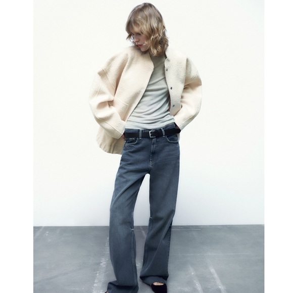 Zara Jackets & Coats Zara Textured Bomber Jacket Poshmark